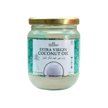 Heritage Organic, Vegan, Gluten Free Extra Virgin Coconut Oil 200ml